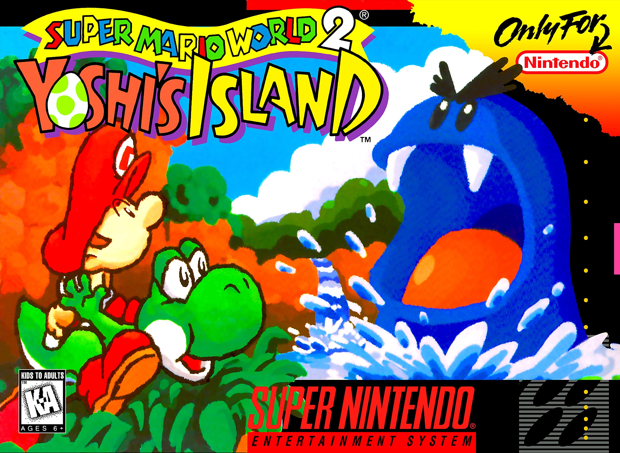 Super Mario World 2 - Yoshi's Island box art